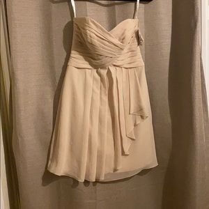 Formal David’s Bridal strapless dress